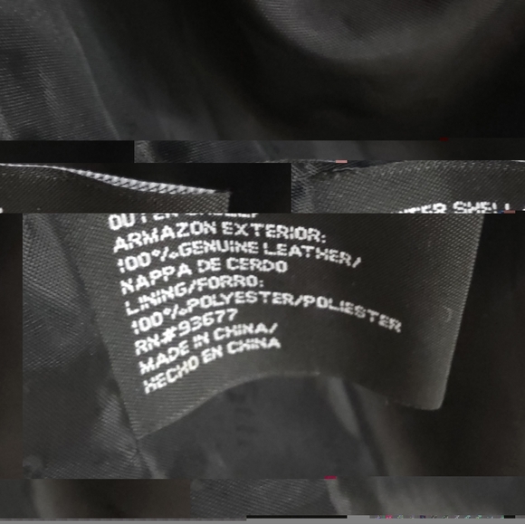 east 5th Genuine 100% NAPA Black Leather Womens Jacket Zip Up Small EUC - Picture 10 of 13